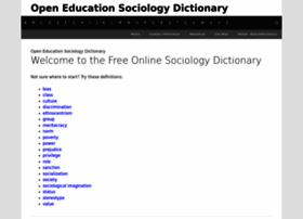 sociologydictionary.org preview